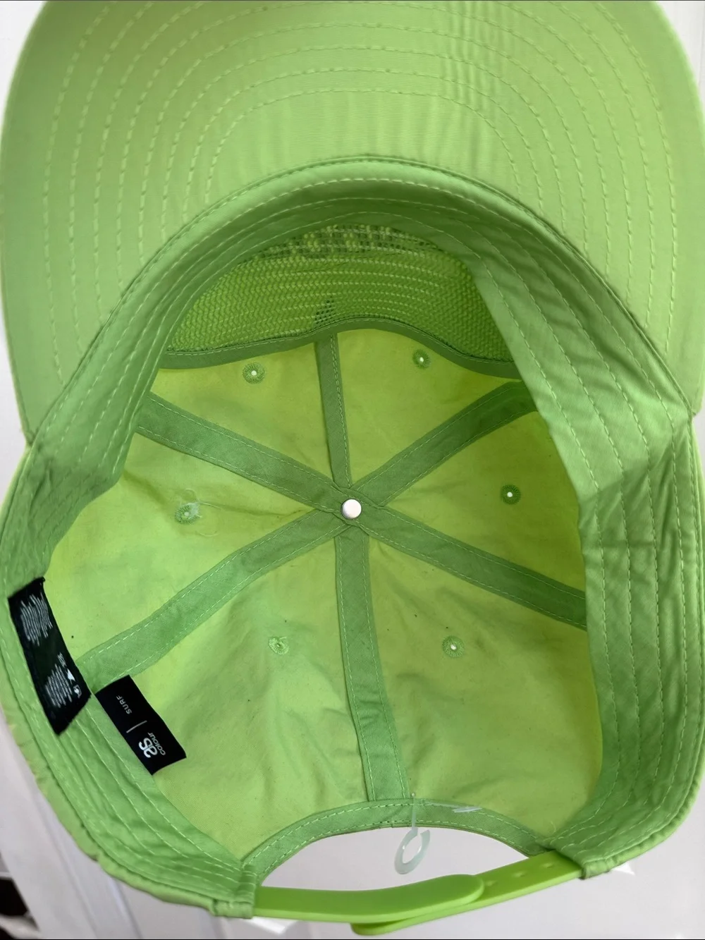 Brooks Lime Green Hat with Black Logo